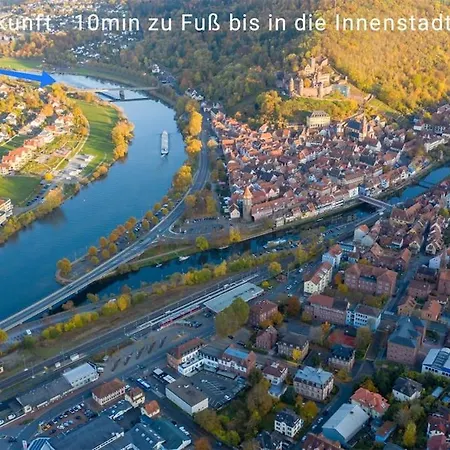 Main Burgblick- Malerische Lage Am Wasser Kreuzwertheim