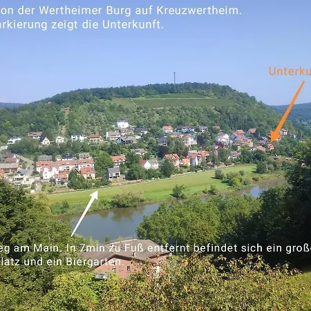 Main Burgblick- Malerische Lage Am Wasser Lägenhet Kreuzwertheim